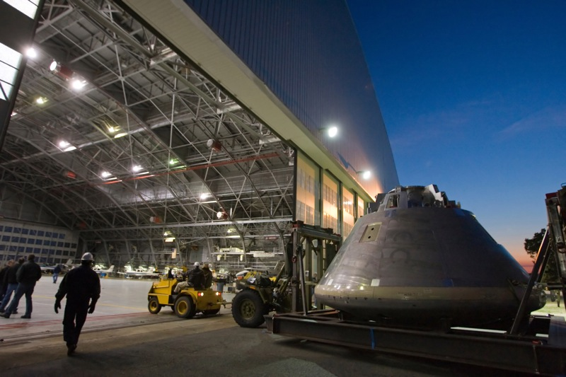 Illustration for article titled Orion Crew Test Module Timelapse Build